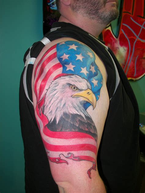 Mar 6, 2017 · Bald Eagle Tattoo Design. In the American culture, the bald eagle is a sacred animal and a sign of respect toward the land. Proper placement and detailing of the tattoo make it look unique and eye-catching. So, let us go ahead and take a look at the bald eagle tattoo designs. 10. Detailed Wing Source: jasoncorona_tattoo 